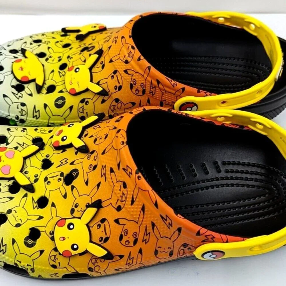 Crocs x Pokemon Pikachu Clog w/Jibbitz Men's Sz 8 / Women’s Sz 10 (207761-0C4) - Picture 11 of 15